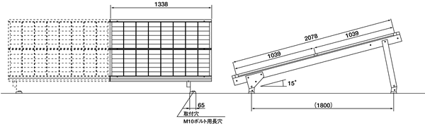 TG2B15G-01（傾斜角度15°）